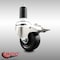 Service Caster 3 Inch 316SS Soft Rubber Swivel 1-3/8 Inch Expanding Stem Caster Lock Brake SCC SCC-SS316TTLEX20S314-SRS-138 - alternate 3